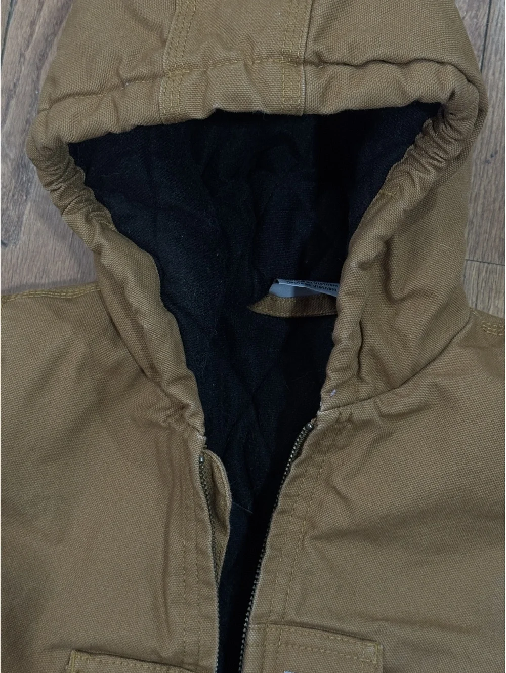 Carhartt Toddler Brown Hooded Jacket Size 18M
